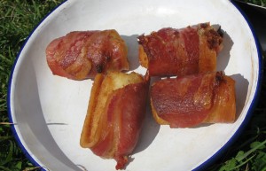 croquettes in bacon